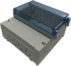 Dual Compartment Enclosure, Abs, Gry/clr; Enclosure Type Multicomp Pro - 99AC4116 - Newark, An Avnet Company