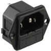 Power Entry Module Filtered M 3 POS 250VAC 10A Fuse ST 1 Port -- 135-PF0002/63 - Image