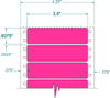 Fluorescent Address Label - Pinfeed - 161302 - Western Numerical Control