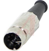Straight Cord Plug (Extended Barrel) 5 pins @ 180 degrees ROHS compliant - 70214221 - Allied Electronics, Inc.