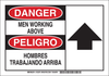 Brady B-401 Polystyrene Rectangle White Machine & Equipment Sign - 14 in Width x 10 in Height - Language English / Spanish - 125281 - 754473-72912 - R. S. Hughes Company, Inc.