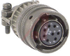 connector,metal circular,str plug w/cable clamp,size 12,8 #20 solder socket cont - 70143356 - Allied Electronics, Inc.