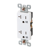 20 Amp Tamper Resistant & Weather Resistant Decorative Outlet, Side Wire & Back Wire, Residential Grade - 2008W - Suzhou Ele Mfg Co., Ltd.