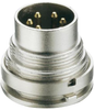 Connector,circular Din,male Receptacle, Solder Term, W/lock Ring,rear Mount,ip40 Rohs Compliant Lumberg - 23AH4031 - Newark, An Avnet Company