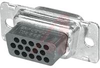 Connector; 15; Front Metal Shell; Steel; Tin; Thermoplastic; Black - 70041440 - Allied Electronics, Inc.