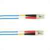 1-m, LC-LC, 50-Micron, Multimode, Plenum, Blue Fiber Optic Cable -- FOCMP50-001M-LCLC-BL - Image