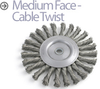 Knotted Wire Wheel Brush - BTC-12 - Brush Research Manufacturing Co., Inc.