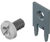 Slim-Line PC Screw Terminal, 90°- Unassembled White screw - 8183-4 - Keystone Electronics Corp.
