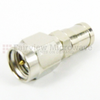 SMA Male (plug) to SMB Plug Push-On Adapter, Nickel Plated Brass Body, 1.2 VSWR -- SM2065 - Image