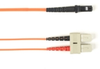 1-m, SC-MTRJ, 50-Micron, Multimode, Plenum, Orange Fiber Optic Cable - FOCMP50-001M-SCMT-OR - Visual Sound, Inc.