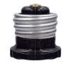 Plastic Socket Adapter, Medium Base Black - 6507 - Suzhou Ele Mfg Co., Ltd.