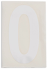 Brady Toughstripe B-514 White Indoor Polyester Number Label - 6 in Width - 8 in Height - 8 in Character Height - Printed Msg = 0 - 121848 - 754473-71084 - R. S. Hughes Company, Inc.