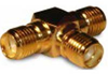connector,rf coaxial,sma in-series adapter,tee,jack to jack to jack - 70031955 - Allied Electronics, Inc.
