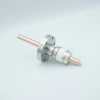 Power Feedthrough, 8000 Volts, 450 Amps, 1 Pin, 0.50″ Copper Conductor, 2.75″ Conflat Flange - A8206-5-CF - MPF Products, INC.