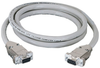 50-ft RS232 Shielded Cable Metal Hood DB9 Female/Female -- EDN12H-0050-FF