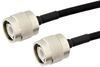 TNC Male to TNC Male Semi-Flexible Precision Cable 6 Inch Length Using PE-SR402FLJ Coax, LF Solder, RoHS - PE39493-6 - Pasternack