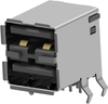Stacked Usb Conn, 2.0 Type A, 2Pos Rohs Compliant Amp - Te Connectivity - 75AJ1257 - Newark, An Avnet Company