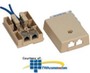 Suttle Duplex Modular Surface Mount Jack - 8/8 - 104A8 - TelephoneStuff.com