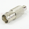 Push-On SMB Male (plug) to BNC Female (Jack) Adapter, Nickel Plated Brass Body, 1.35 VSWR -- SM3632 - Image