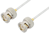 BNC Male to BNC Male Cable 24 Inch Length Using PE-SR405FL Coax - PE3776-24 - Pasternack