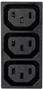IEC 60320 C13 Three Position Snap-in Outlet with Solder Terminals -- 742W-15/12 - Image