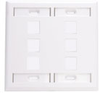 QuickPort Wallplates - 42080-6WP - Leviton Manufacturing