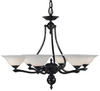 7996EBONY Mid. Chandeliers-Glass Up - 436465 - Capital Lighting, Inc.
