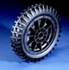 Solid Rubber Tyre Wheel with Plastic Centre - PBWR330 25/63 - Plasticwheels Ltd.