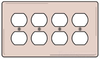 Standard Wall Plate - NP84AL - Hubbell Incorporated