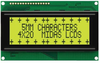 Display, Alphanumeric, 20X4, Yellow/grn; Character Count X Line Midas - 03AC3528 - Newark, An Avnet Company