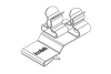 EMC Shield Clamps for Metal Sheet Edges, Pluggable- with or without Integrated Strain Relief - 36780.21 - icotek Corp