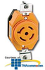 Leviton 20 AMP, 347/600V, Single Flush Receptacle with.. -- 2530-IG - Image