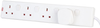 4 Gang Individual Switched Extension Lead, White 5M Pro Elec - 54M3148 - Newark, An Avnet Company