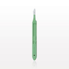 Futura® Safety Scalpel, Green, #10; 100/Bag - 31210 - Qosina Corp.