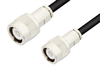 C Male to C Male Cable 60 Inch Length Using 93 Ohm RG62 Coax - PE34435-60 - Pasternack