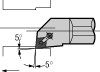 80° Diamond Negative Rake 5° Reverse Lead - Style L for Carbide Inserts - Greenleaf Corporation