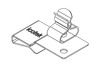EMC Shield Clamps for 10 × 3 mm Bus Bar, Pluggable- with or without Integrated Strain Relief - 36788.10 - icotek Corp