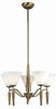 LS-10325BRZ/WHT Mid. Chandeliers-Glass Up - 662454 - Capital Lighting, Inc.