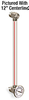 Nylon Liquid Level Gage with Dial Thermometer, 22” Centerline, 3/4