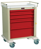 AL808B5 Aluminum Medium 5 Drawer Crash Cart with Breaka.. -- AL808B5 - Image