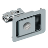 Rotary Push-to-Close Latch, Paddle Actuated, Two Stage, Key Locking, Press-in Studs, Zinc Plate, Bright chromate - R4-82-854-10 - Southco
