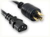 LOCKING NEMA L5-20P to IEC-60320-C13 HOME // Power Cords // High Voltage Power Cords // Locking Blade Power Cords - 4800.240 - Quail Electronics
