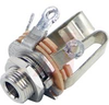 Jack, Phone; Panel Mount; 3; Nickel Plated Copper Alloy; 0.437 in.; 1/4 in. - 70214295 - Allied Electronics, Inc.