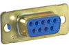 D-Sub Receptacle; Steel; Crimp; Female;1; Cadmium; Crimp Snap-in; 0.12 in. - 70041412 - Allied Electronics, Inc.