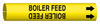 Brady Bradysnap-On B-915 Black on Yellow Plastic Snap-On Pipe Marker - 1/2 in Character Height - Printed Msg = BOILER FEED with Right Arrow - 4016-A - 754476-40368 - R. S. Hughes Company, Inc.