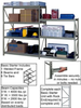HEAVY-DUTY Z-BEAM STORAGE RACK -- HBWXL55-36 - Image