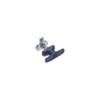 Cam Latch T-Handle, Turn Clockwise to Latch / Lock, Short Cam, Zinc Alloy, Powder Coat, Black - 92-21-511 - Southco