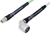 SMA Male to N Male Right Angle Low Loss Cable 48 Inch Length Using PE-P142LL Coax, RoHS - PE3C1037-48 - Pasternack