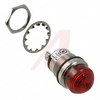 Indicator, LED;Red;1300fL;1In.;125VAC; 95mA;Panel;Nickel Plated Brass;Dome - 70082147 - Allied Electronics, Inc.