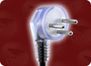 SI 32 ISRAELI CLEAR to IEC-60320-C13 CLEAR HOME // Power Cords // International Power Cords // Israel Power Cords -- 8643.098 - Image